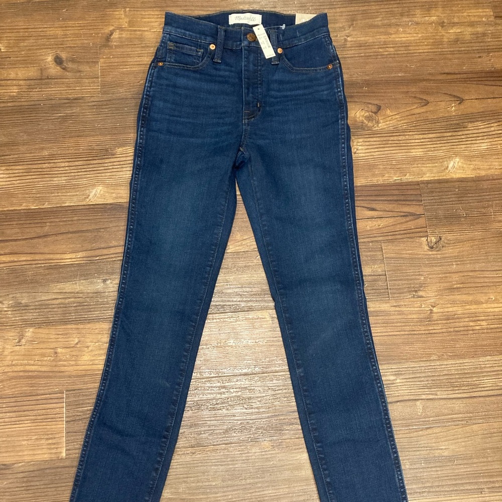 NWT Madewell 10" High Rise Skinny Jeans Size 23 Women's Hayes Wash Style #F4684 - Picture 3 of 13